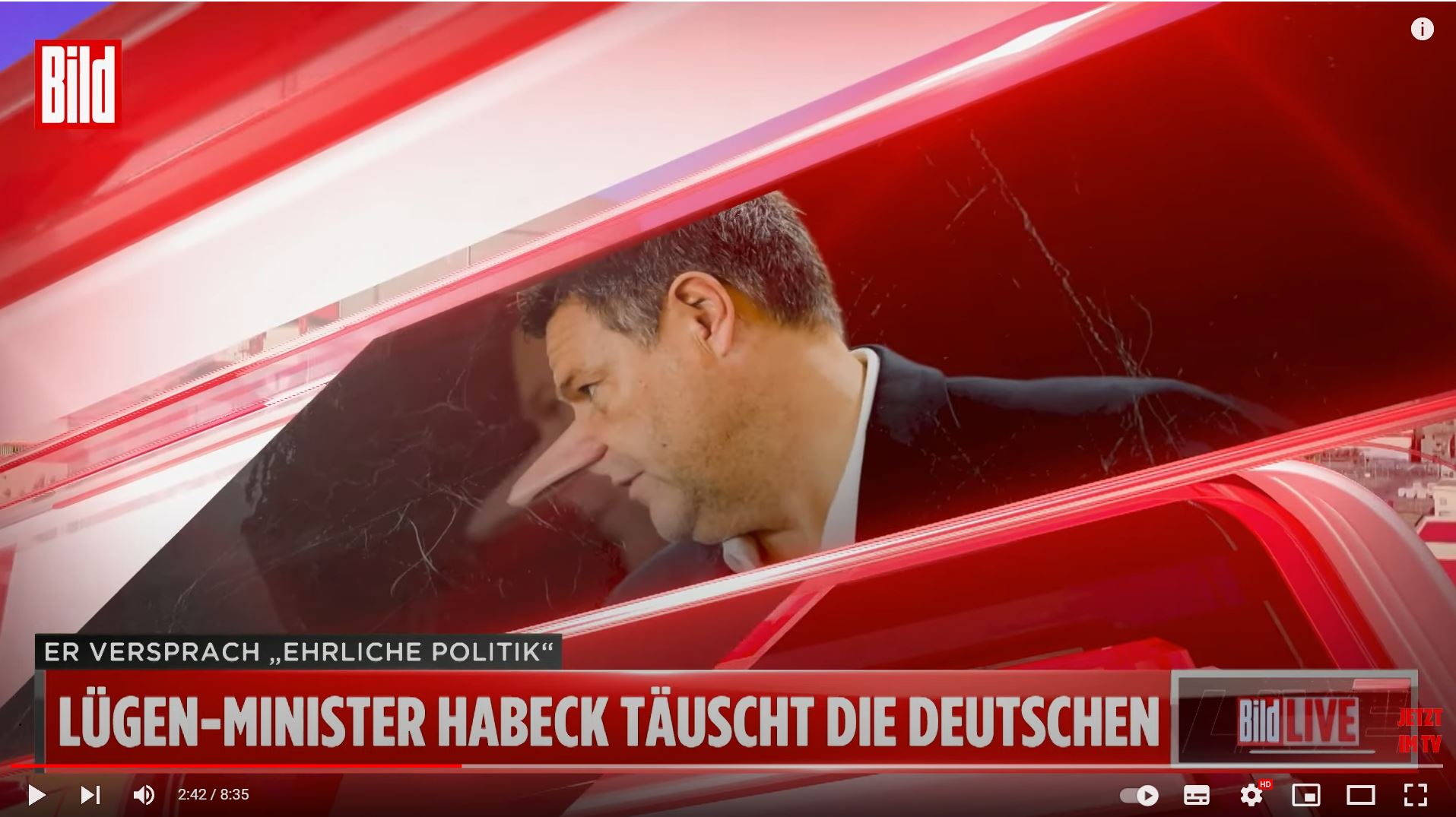 Strom Schwindel von Robert Habeck   Der Wirtschaftsminister belügt das ganze Land   BILD Live