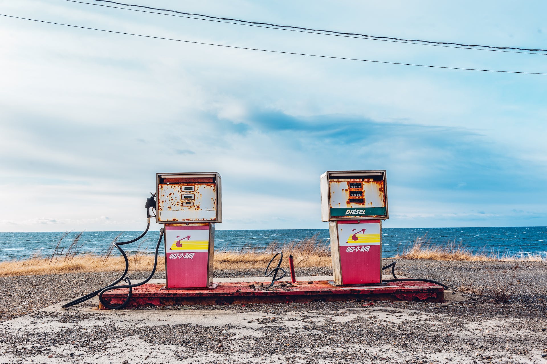 Tankstelle am Meer