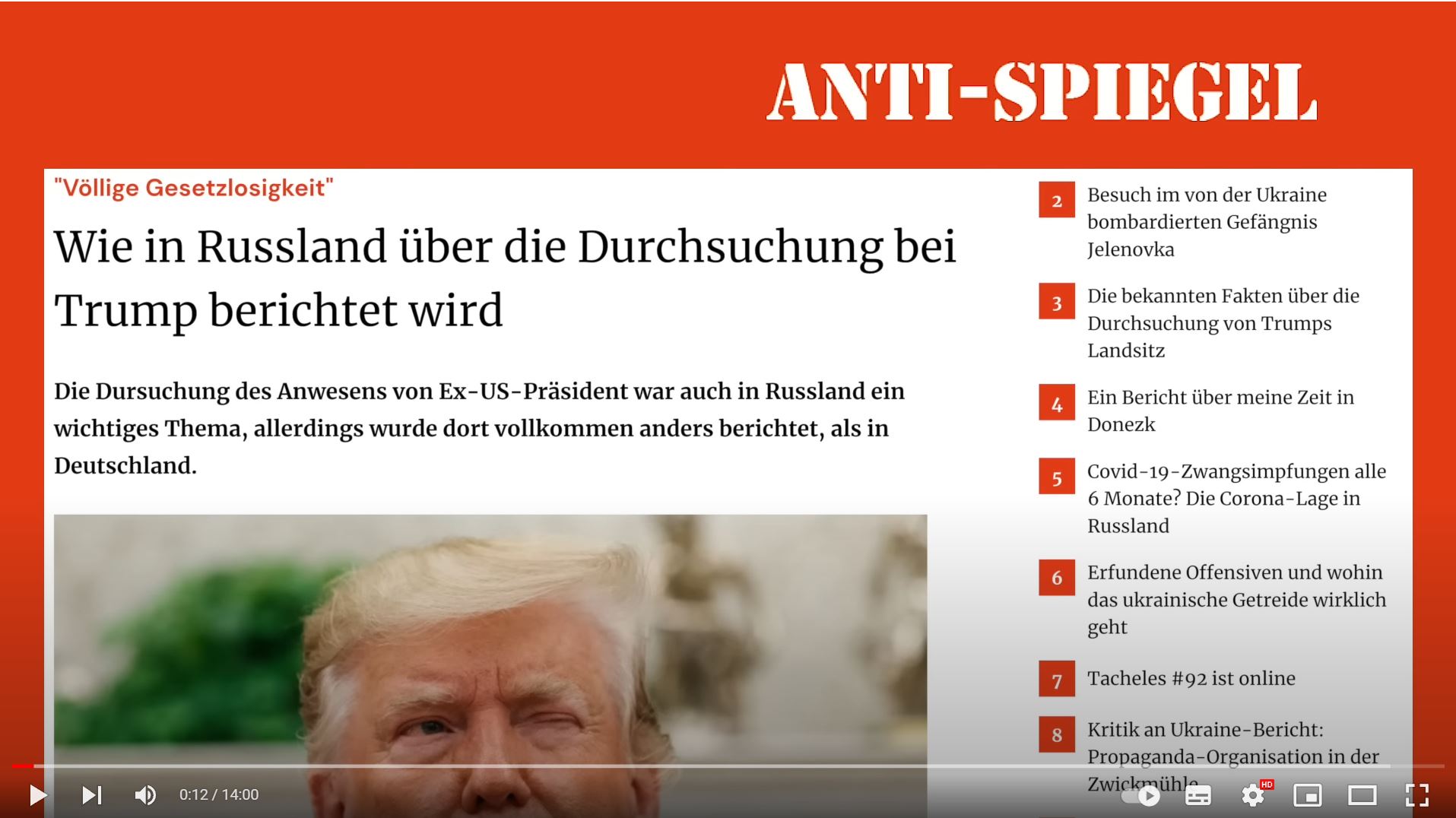 Wie in Russland über die Durchsuchung bei Trump berichtet wird