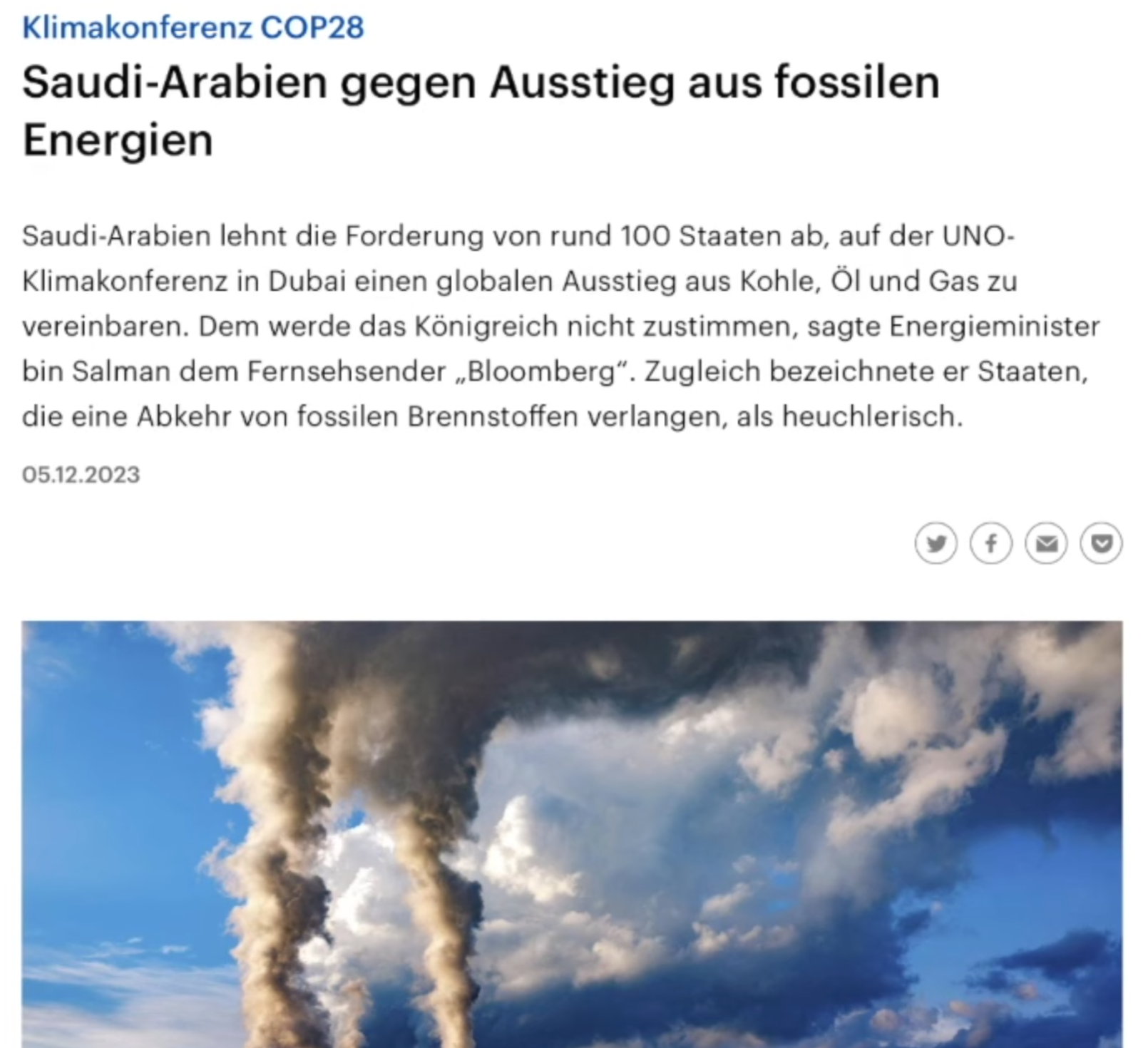  Mittwoch, 6. Dezember 2023 20h6m40s 002 (44) Gr�ne geschockt Chef der Klima Konferenz leugnet Klimawandel   YouTube   Google Chrome