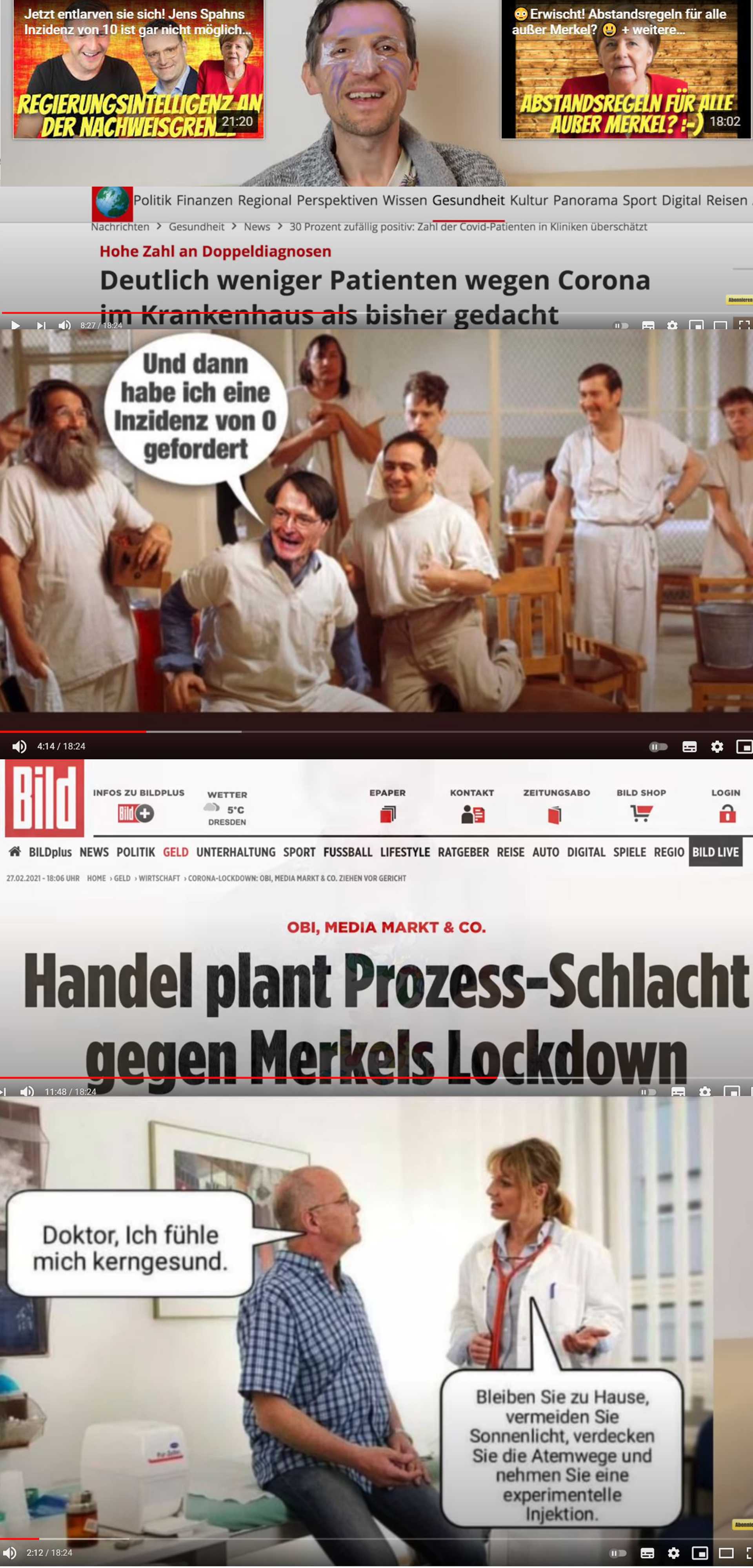 Prozess Schlacht gegen Merkels Lockdown + WHO will Lockerungen + die Zahlen stimmen nicht   all